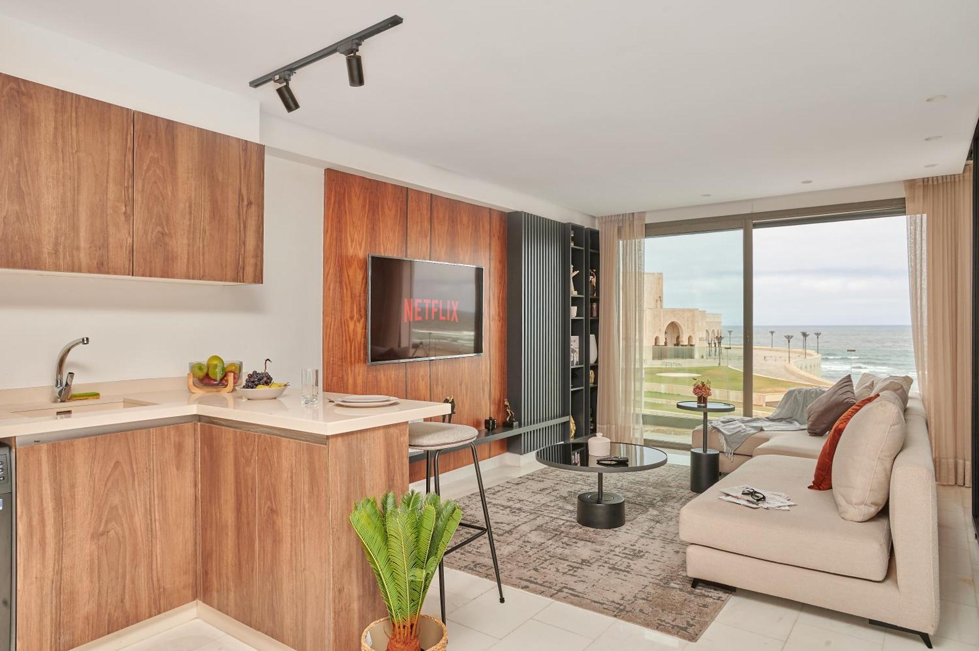 Apartment Sea View B14 - Mosquee Hassan II - By Thecasaedition الدار البيضاء المظهر الخارجي الصورة